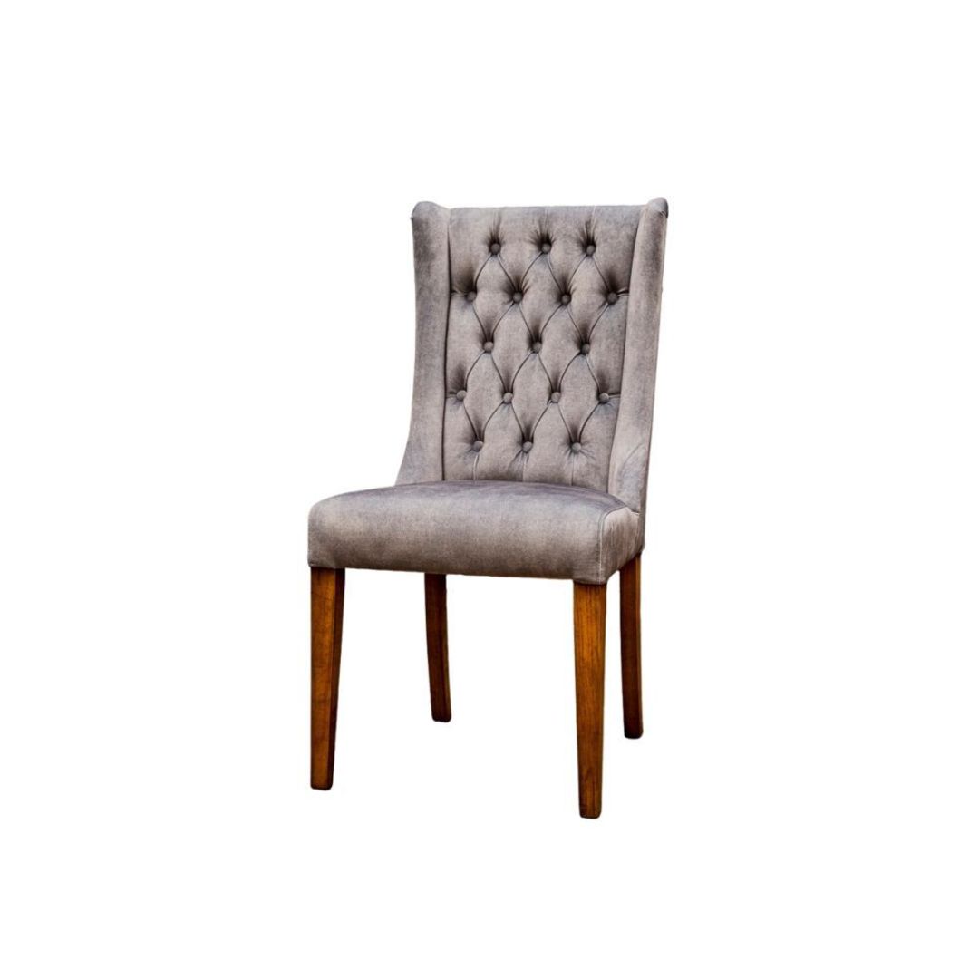George Chair Grey Velvet image 0